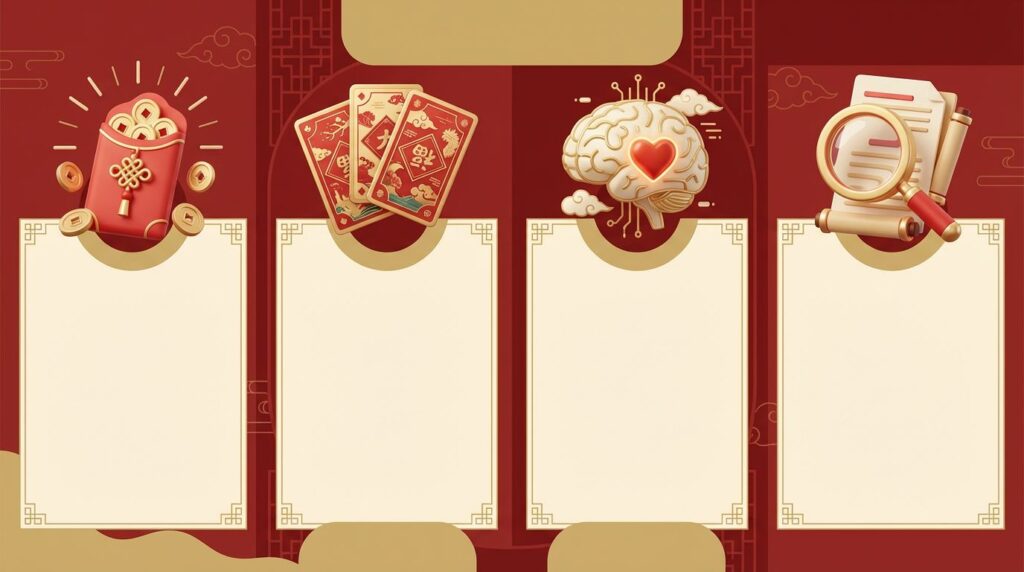 Infographic of top 5 Lunar New Year party games for 2026 including rules and difficulty levels.